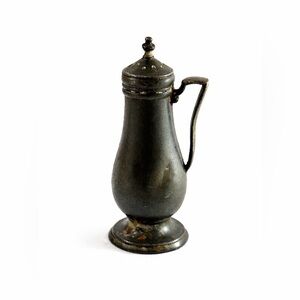 Vintage Prisk Pewter Sugar Shaker Caster Muffineer 4” Colonial Style